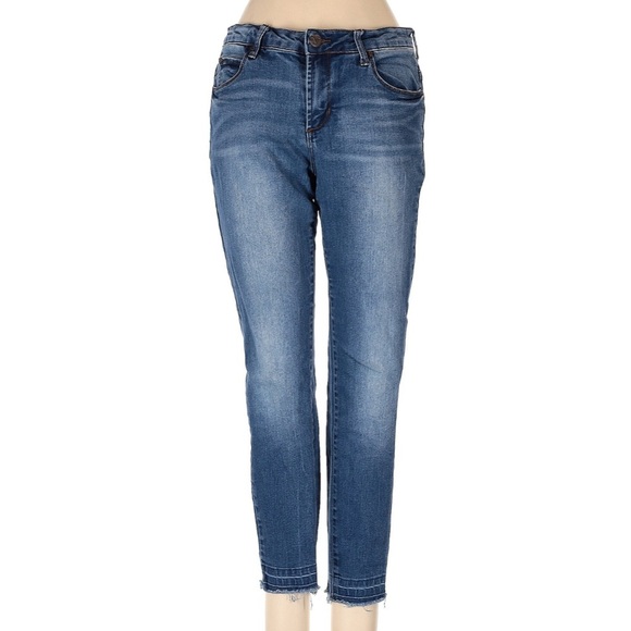 Versace V1969 Abbigliamento Sportivo SRL Raw Hem Skinny Jeans Size 28 Waist 6 - Picture 1 of 5